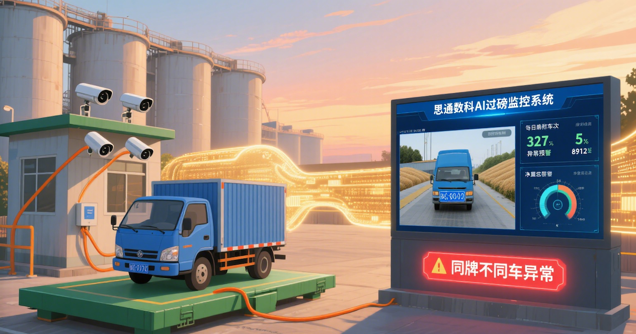 思通数科 AI 监控：筑牢粮库过磅防线，智能识别护航粮食交易