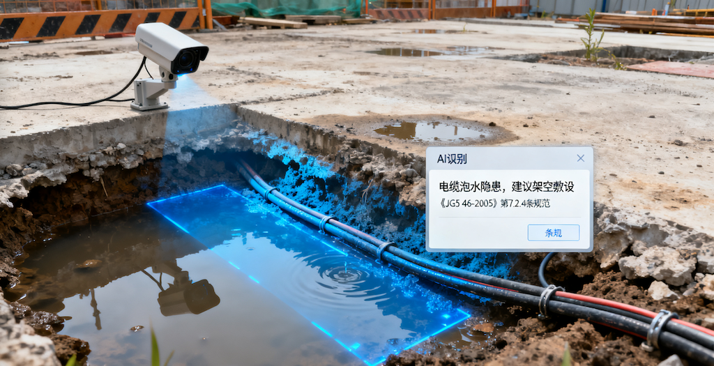 施工用电隐患 “无形侦探”！思通数科 AI 卫士自动排查用电违规