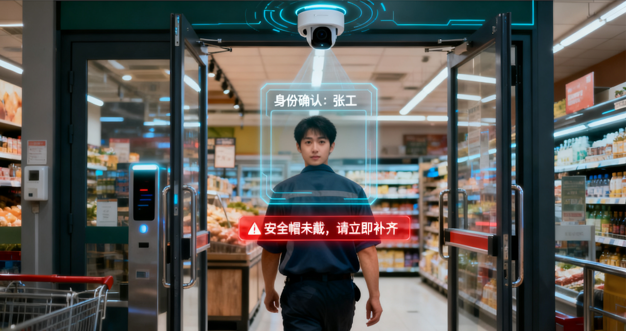 连锁超市 AI 合规系统：合规率 98%，安全事故降 62%