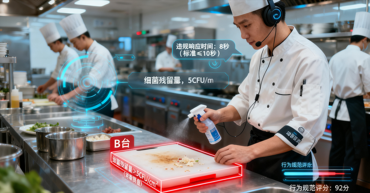 中高端餐饮合规防控系统：AI+RFID 联动，安全投诉率清零