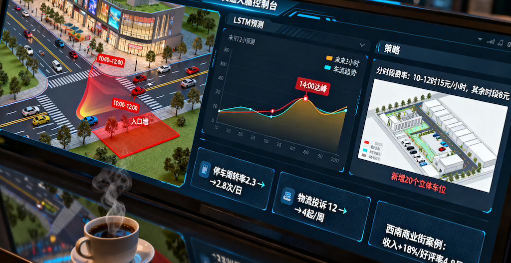 AI 视频监控车辆管理：商业街停车难 + 解决违停问题