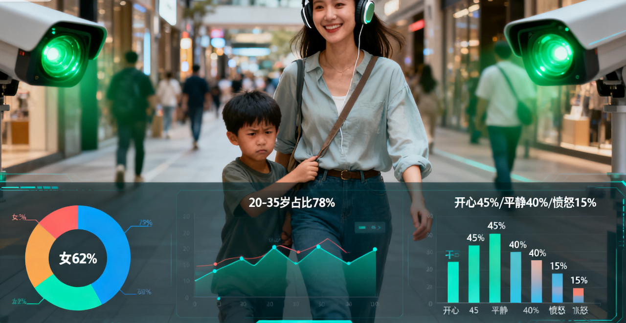 商场广告屏智能升级：AI 匹配人群，曝光 10 万次精准转化