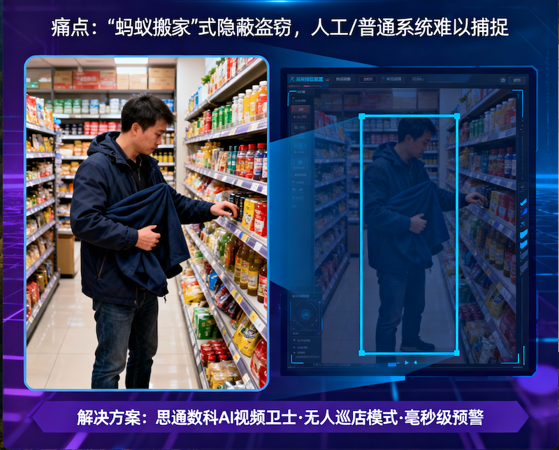 用AI技术构建无人巡店线下门店零售防损体系